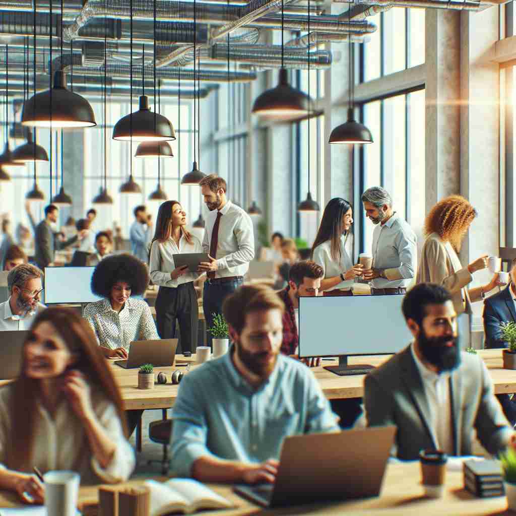 An image illustrating Espaços Comerciais Compartilhados Vantagens e Desafios