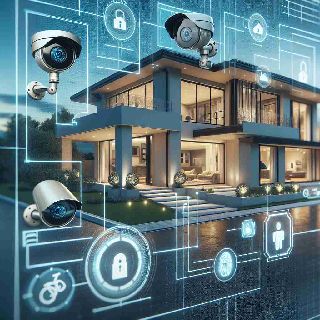 An image illustrating Tecnologias de Segurança em Mansões Modernas