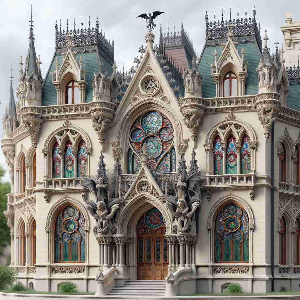 An image illustrating Estilos Arquitetônicos em Mansões Europeias